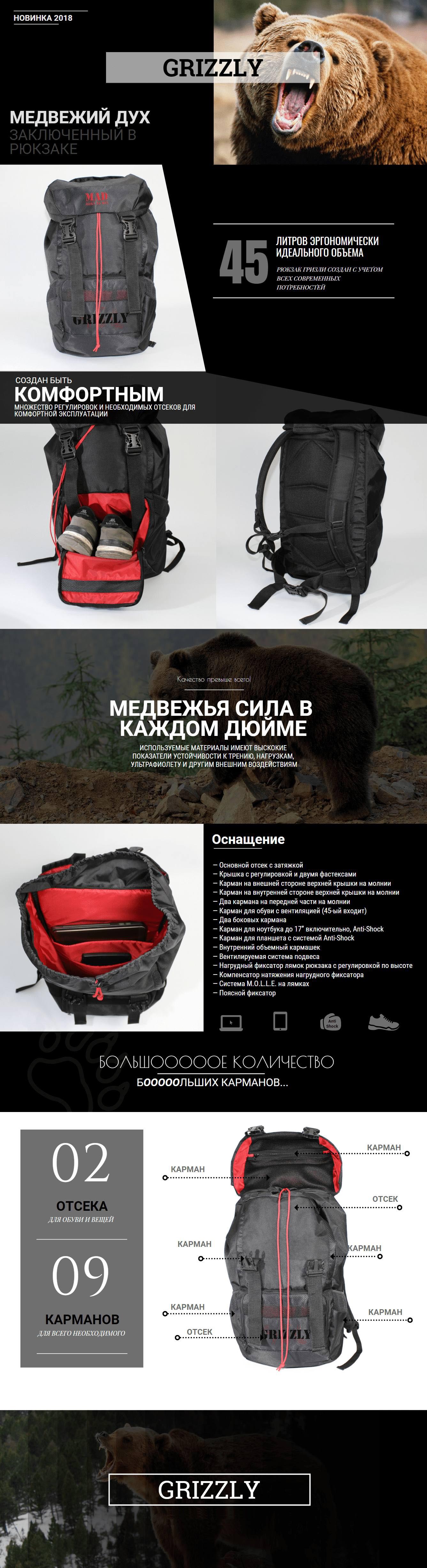 Рюкзак MAD Grizzly