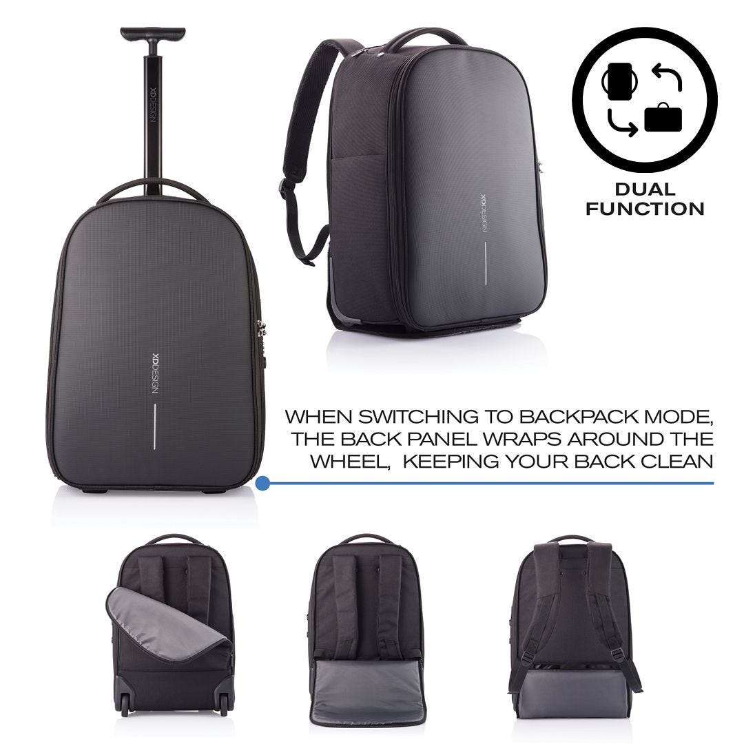 Рюкзак на колесах XD Design Bobby Backpack Trolley, Black (P705.771)